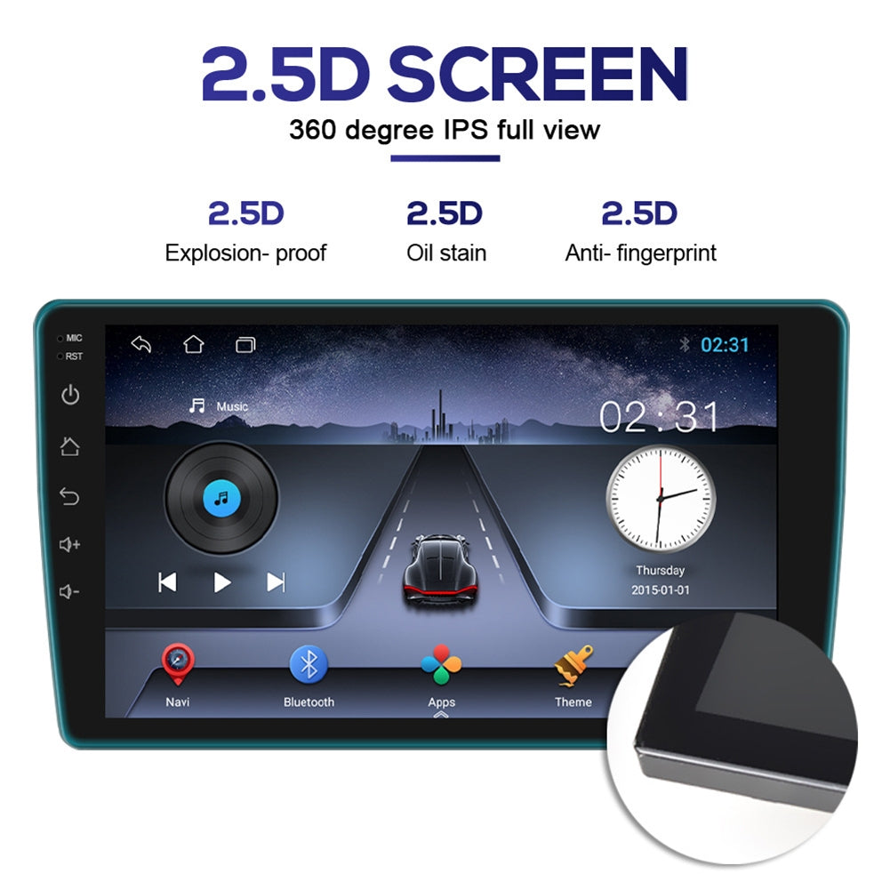 9 Inch Android 11 Car Player Bluetooth Hands-free HD Touch Screen Gps Radio Reversing Display with 4 Light - Premium Car DVR from Rapidvehicles - Just $103.62! Shop now at Rapidvehicles