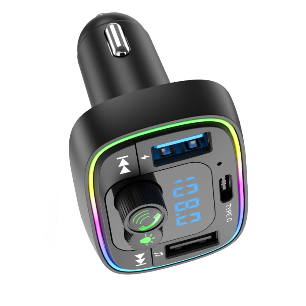 Car Fm Transmitter Bluetooth-compatible Hands-free Calling Lossless Music Player Dual Usb Charger Car Kit black - Premium Car Chargers from Rapidvehicles - Just $16.99! Shop now at Rapidvehicles