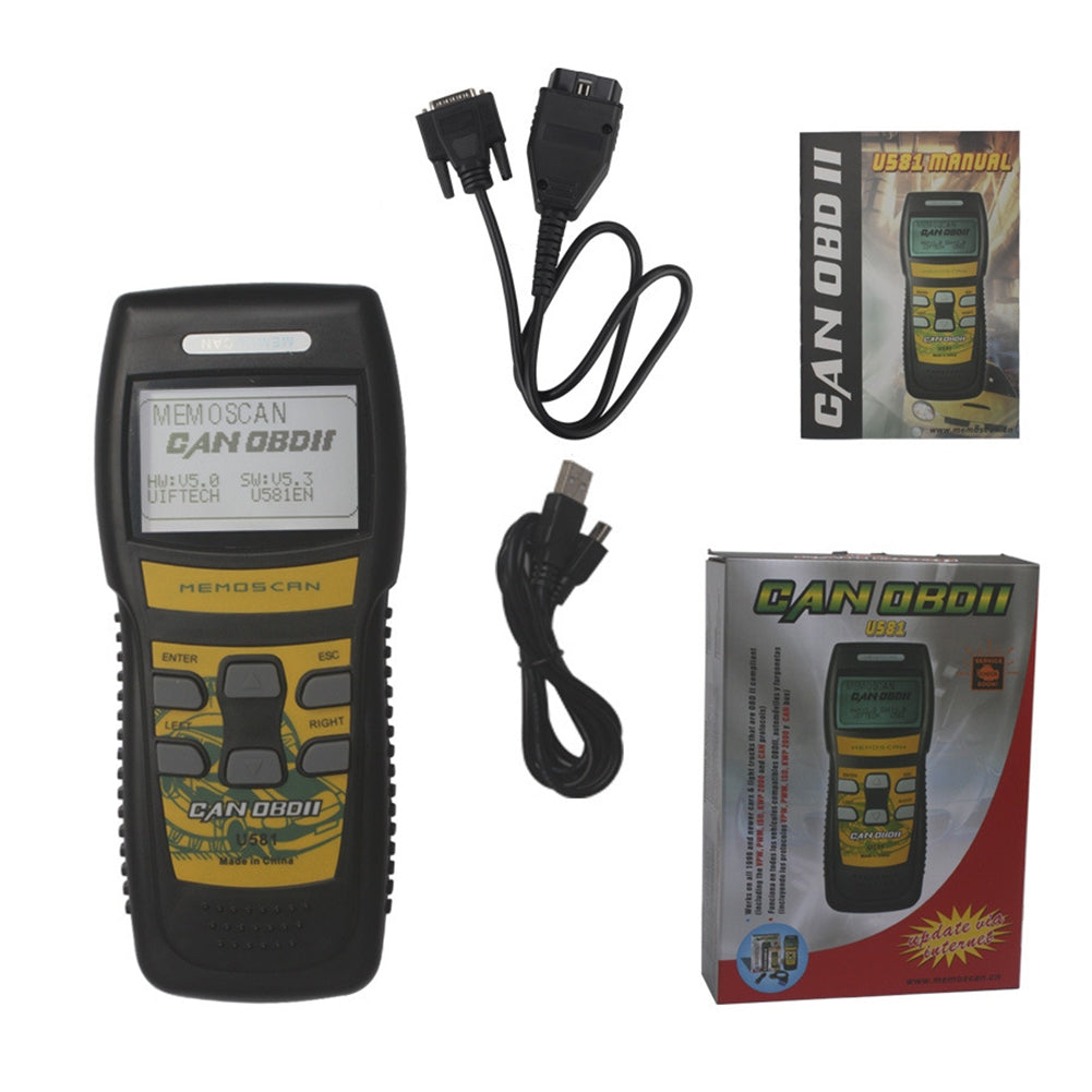 Car Fault Detector U581 Can Obd2 Scanner Code Reader Auto Fault Diagnostic Instrument Scanning Tools Yellow - Premium OBD & Diagnostic Tools from Rapidvehicles - Just $58.99! Shop now at Rapidvehicles