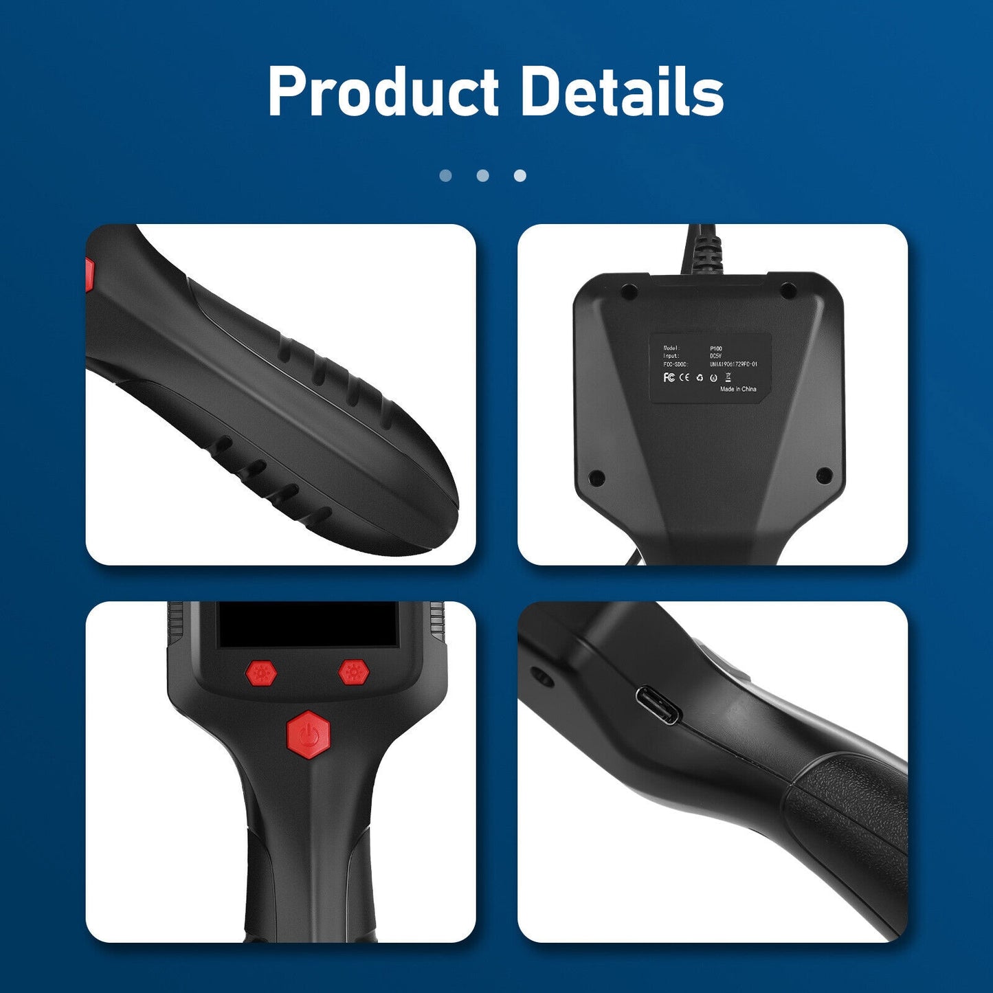 Portable Pipe Endoscope with Screen 8mm Lens Hd Camera Handheld - Premium OBD & Diagnostic Tools from Rapidvehicles - Just $59.99! Shop now at Rapidvehicles