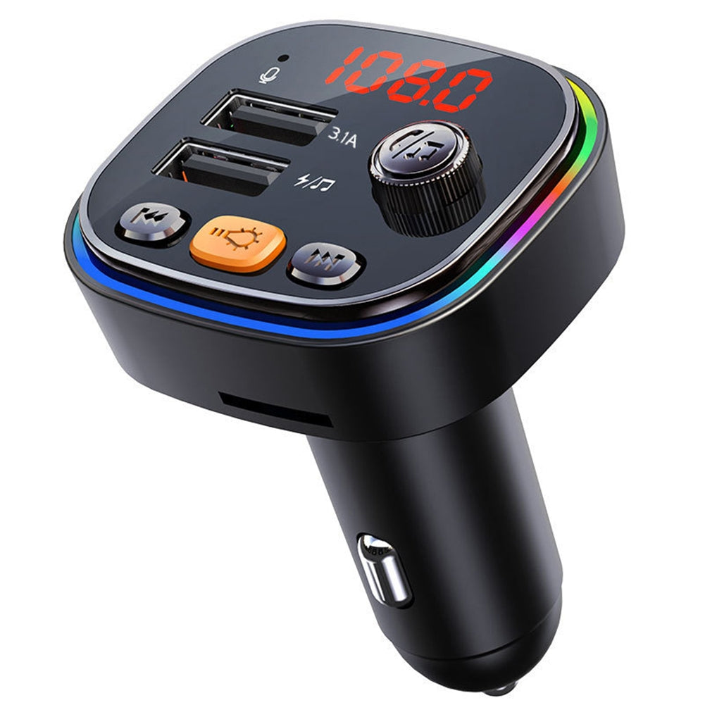 C20 Car Mp3 Bluetooth-compatible Player Plug-in Card/u Disk Hands-free Call Audio Player Cigarette Lighter Fm Transmitter random black or silver - Premium Car Chargers from Rapidvehicles - Just $18.99! Shop now at Rapidvehicles