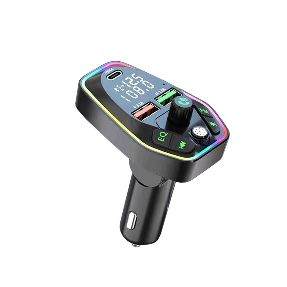 Car Bluetooth Mp3 Wireless Fm Transmitter Dual Screens Display Usb Charging Adapter black - Premium Car Chargers from Rapidvehicles - Just $18.99! Shop now at Rapidvehicles