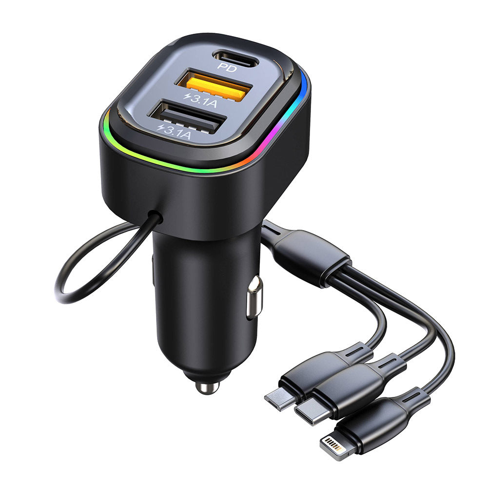 K5 Car Charger 36w Fast Charging Multi-functional Adapter Mp3 - Premium Car Chargers from Rapidvehicles - Just $28.99! Shop now at Rapidvehicles