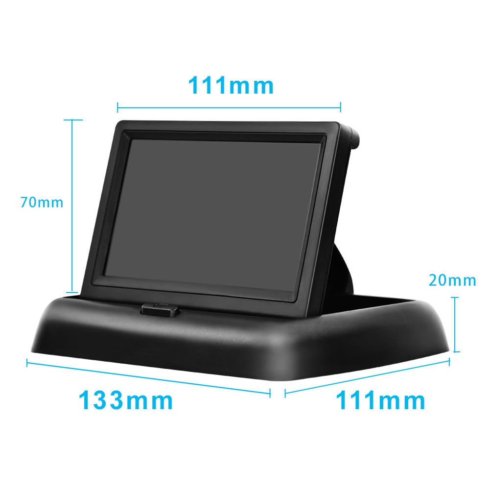 12-24v Car Monitor Folding Screen Display with Cigarette Lighter - Premium Car DVR from Rapidvehicles - Just $66.71! Shop now at Rapidvehicles