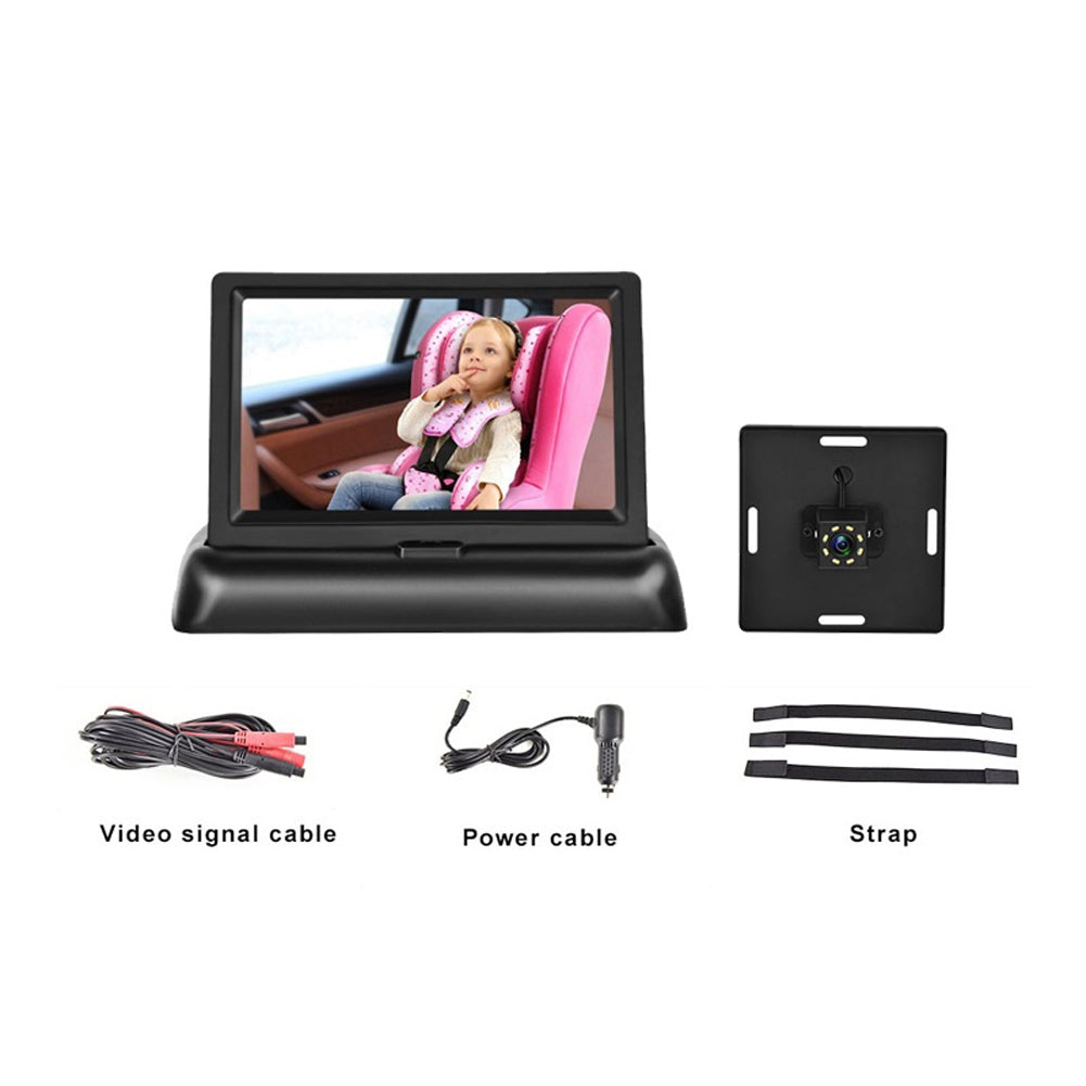 12-24v Car Monitor Folding Screen Display with Cigarette Lighter - Premium Car DVR from Rapidvehicles - Just $66.71! Shop now at Rapidvehicles