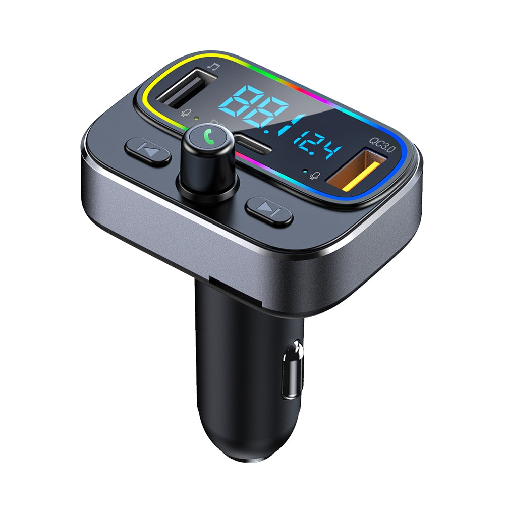 T66 Car Bluetooth Fm Transmitter Rgb Ambient Light Mp3 Player Pd20w Fast Charge Handsfree Kit black - Premium Car Chargers from Rapidvehicles - Just $35.99! Shop now at Rapidvehicles