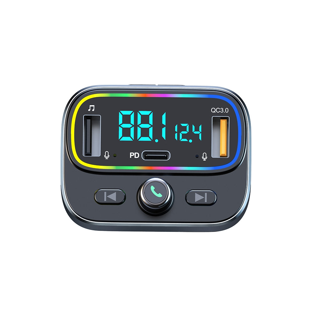 T66 Car Bluetooth Fm Transmitter Rgb Ambient Light Mp3 Player - Premium Car Chargers from Rapidvehicles - Just $46.99! Shop now at Rapidvehicles