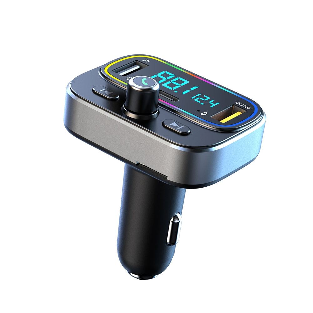 T66 Car Bluetooth Fm Transmitter Rgb Ambient Light Mp3 Player Pd20w Fast Charge Handsfree Kit black - Premium Car Chargers from Rapidvehicles - Just $35.99! Shop now at Rapidvehicles