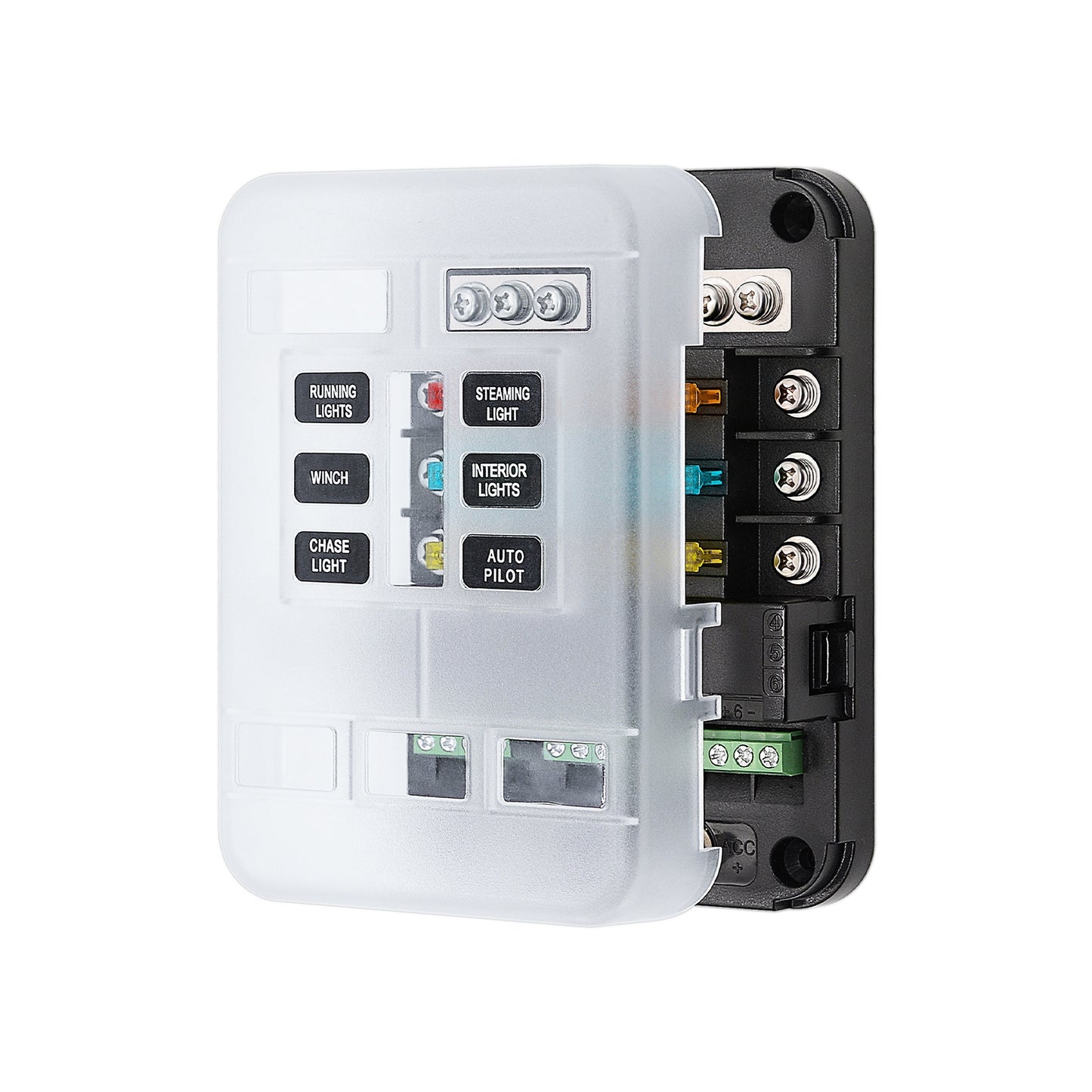 Rv Yacht Fuse Box with Led Indication Light 6-way Multiple Fuses - Premium Car Organizers from Rapidvehicles - Just $50.99! Shop now at Rapidvehicles