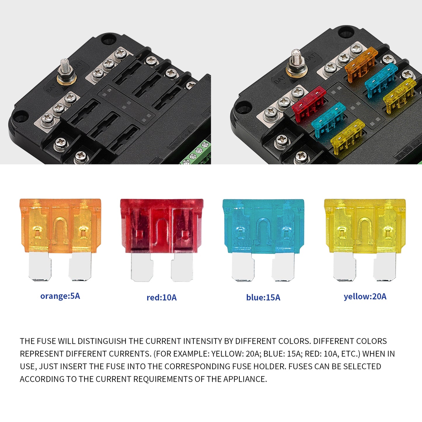 Rv Yacht Fuse Box with Led Indication Light 6-way Multiple Fuses - Premium Car Organizers from Rapidvehicles - Just $50.99! Shop now at Rapidvehicles