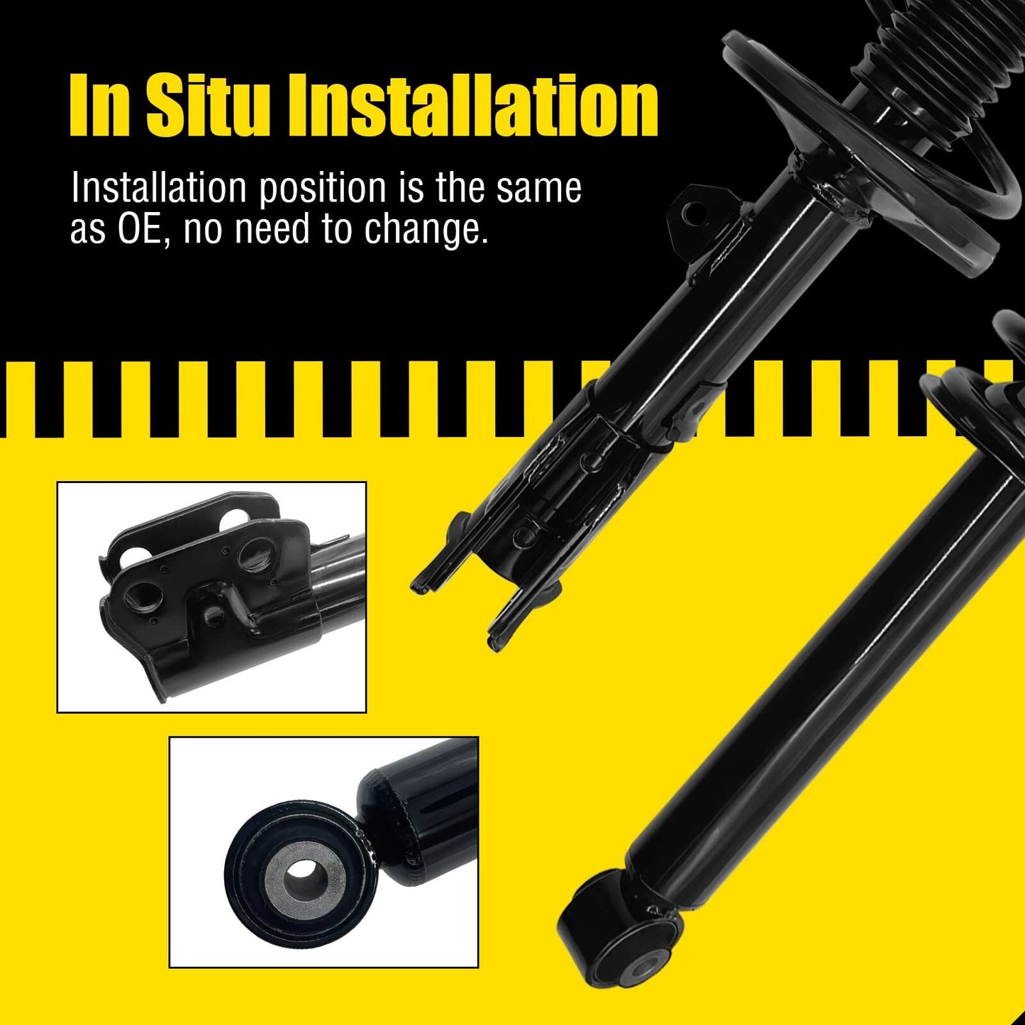 US GARVEE Rear Pair Complete Shock Absorbers Assembly Compatible - Premium Steering & Suspension Tool from Rapidvehicles - Just $117.99! Shop now at Rapidvehicles