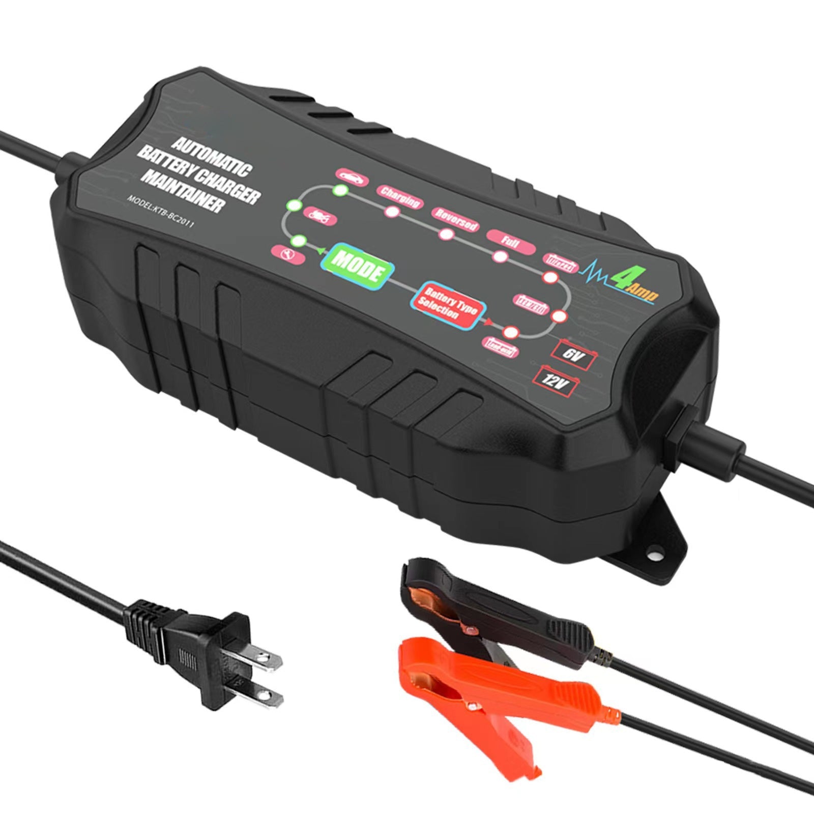 6v4a 12v4a Car Motorcycle Battery Charger Short Circuit Protection Intelligent Repair Battery Charger EU Plug - Premium Motorcycle Accessories from Rapidvehicles - Just $42.99! Shop now at Rapidvehicles