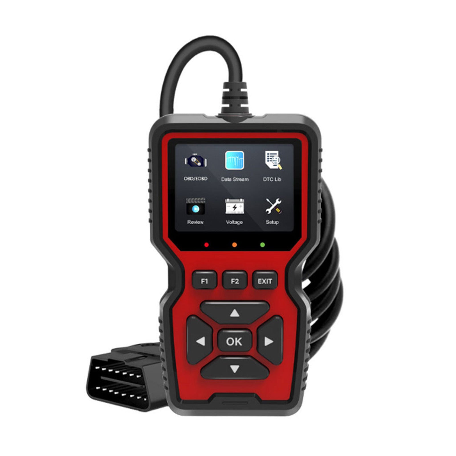 Car Fault Detector V519 Obd2 Scanner Fault Diagnosis Tester Engine System Diagnostic Tool Code Reader Black Red - Premium OBD & Diagnostic Tools from Rapidvehicles - Just $61.99! Shop now at Rapidvehicles