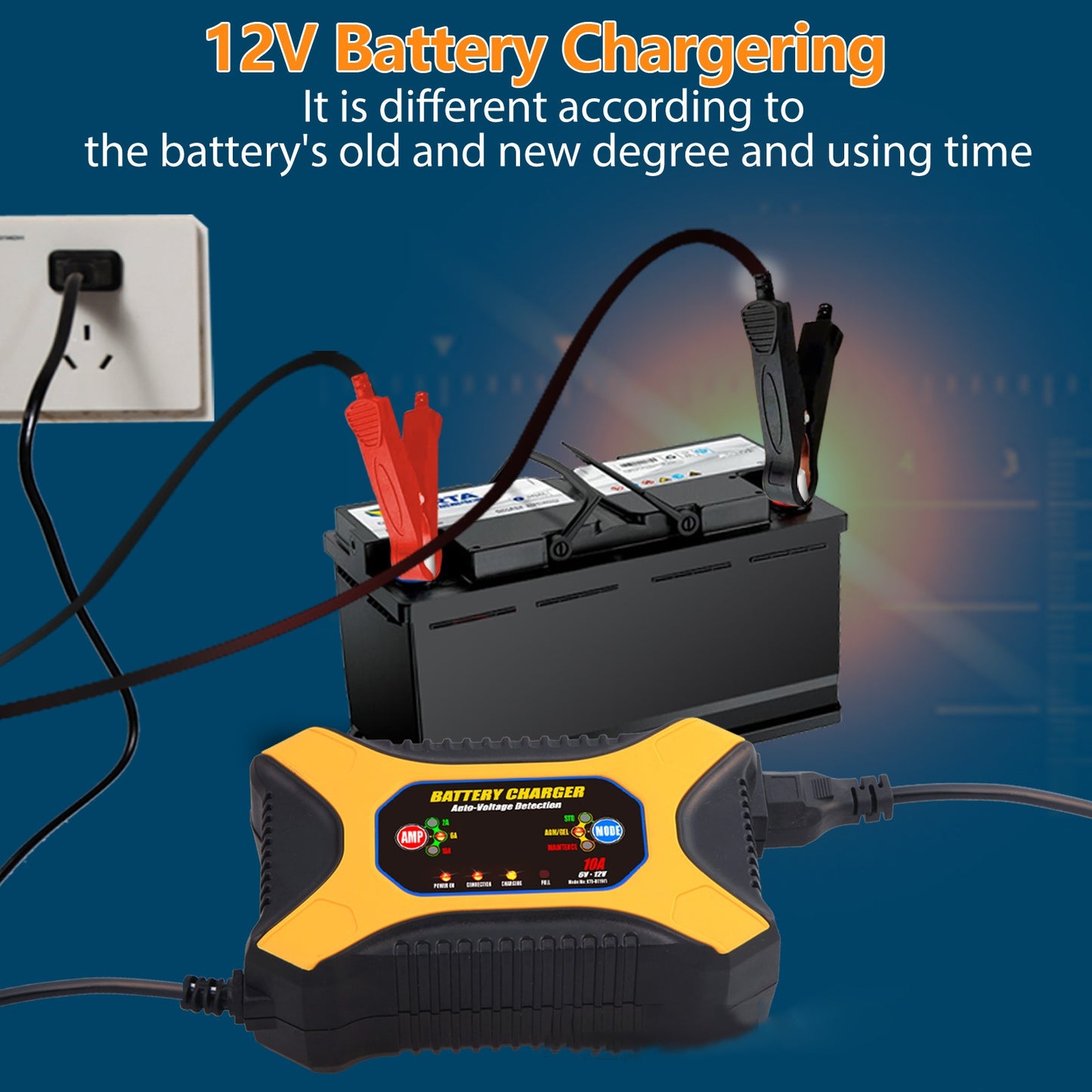 Car Battery Charger Lead-acid Battery Power Supply Adapter for - Premium Other Car Tools from Rapidvehicles - Just $52.99! Shop now at Rapidvehicles