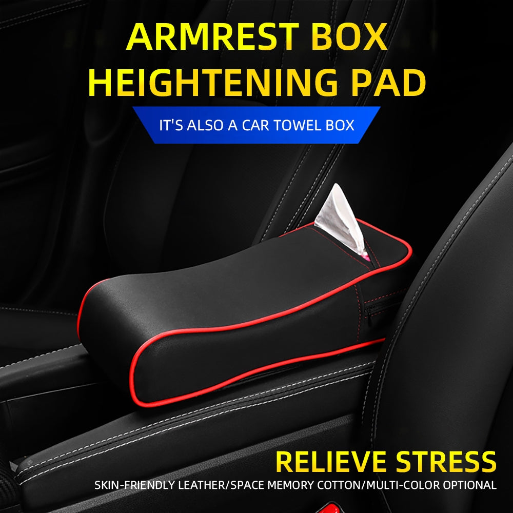 2-in-1 Car Armrest Pad Paper Tissue Holder Towel Box Central Arm - Premium Car Organizers from Rapidvehicles - Just $36.89! Shop now at Rapidvehicles