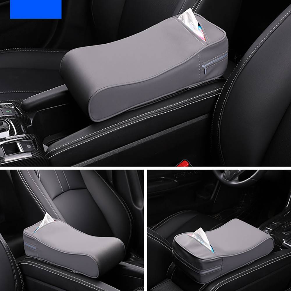 2-in-1 Car Armrest Pad Paper Tissue Holder Towel Box Central Arm - Premium Car Organizers from Rapidvehicles - Just $36.89! Shop now at Rapidvehicles