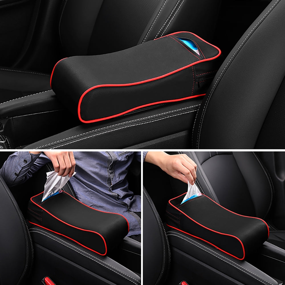 2-in-1 Car Armrest Pad Paper Tissue Holder Towel Box Central Arm - Premium Car Organizers from Rapidvehicles - Just $40.99! Shop now at Rapidvehicles