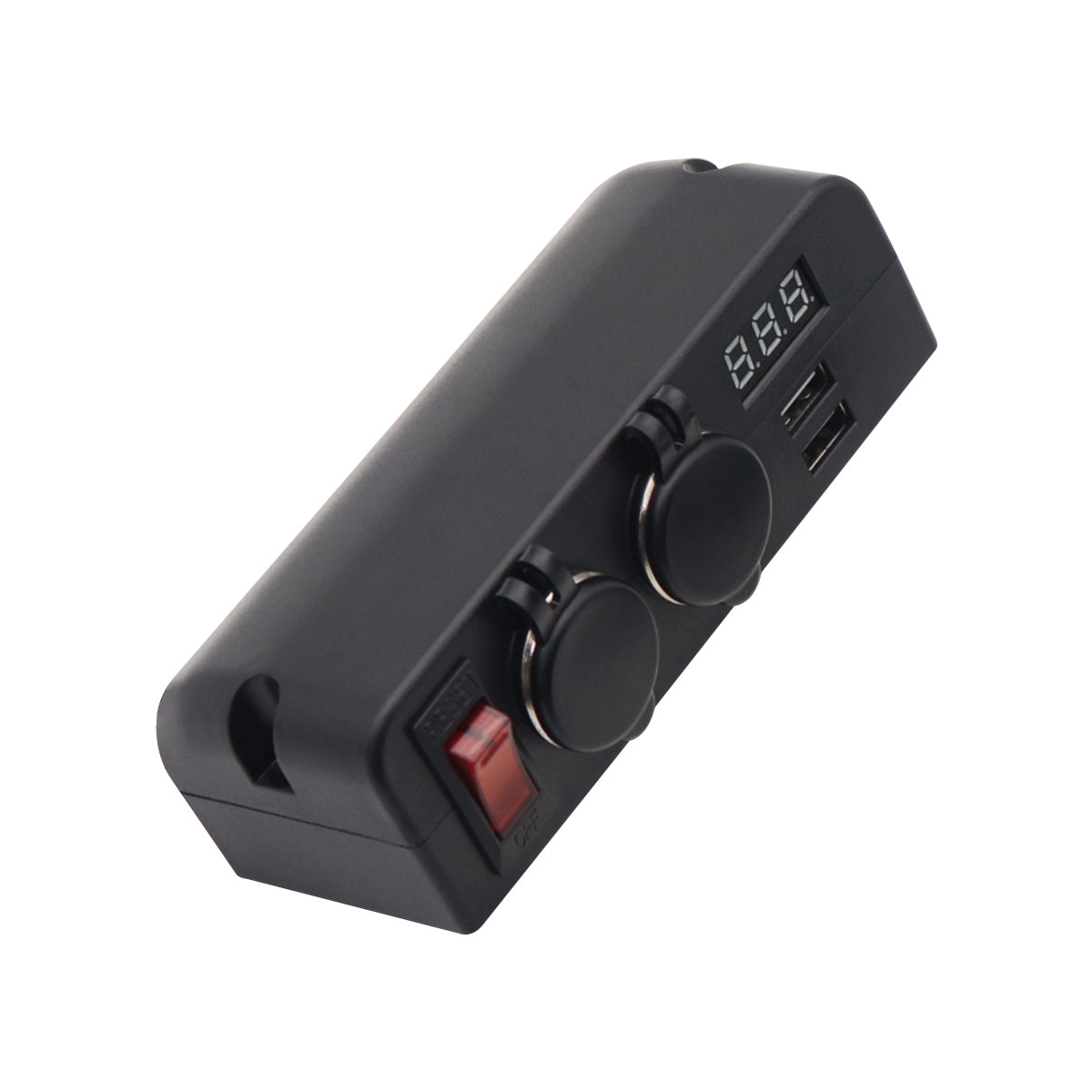 Car Cigarette Lighter Usb Charger Socket Power Splitter Voltmeter On/off Switch for Rv Truck Marine Boat Black - Premium Car Chargers from Rapidvehicles - Just $35.99! Shop now at Rapidvehicles