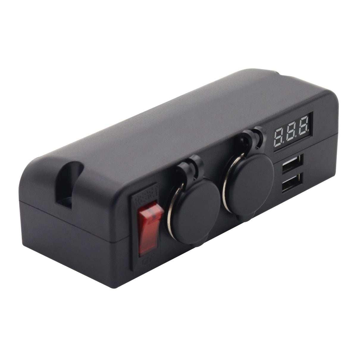 Car Cigarette Lighter Usb Charger Socket Power Splitter Voltmeter On/off Switch for Rv Truck Marine Boat Black - Premium Car Chargers from Rapidvehicles - Just $35.99! Shop now at Rapidvehicles