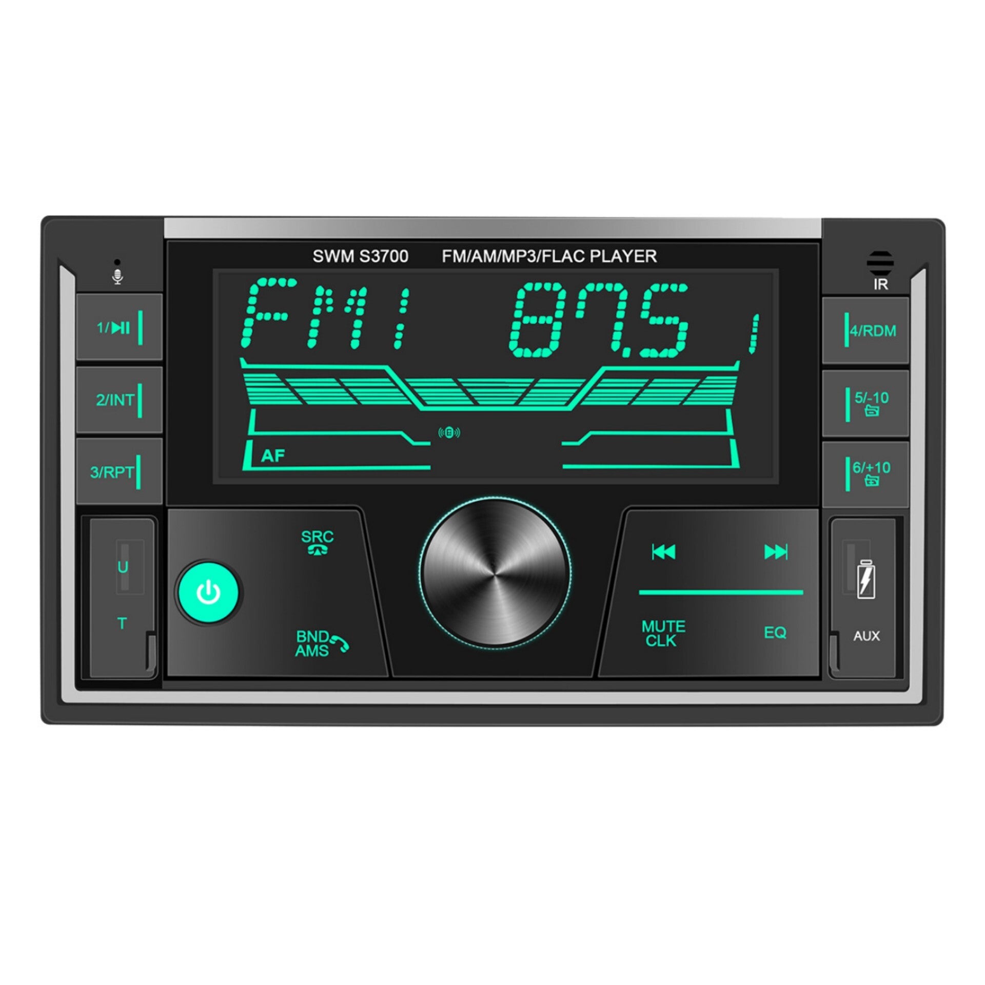 S3700 Dual Din Car Radio MP3 Player for ISO Interface Voice Assistant Bluetooth Audio Player Black - Premium Other Car Electronics from Rapidvehicles - Just $52.99! Shop now at Rapidvehicles