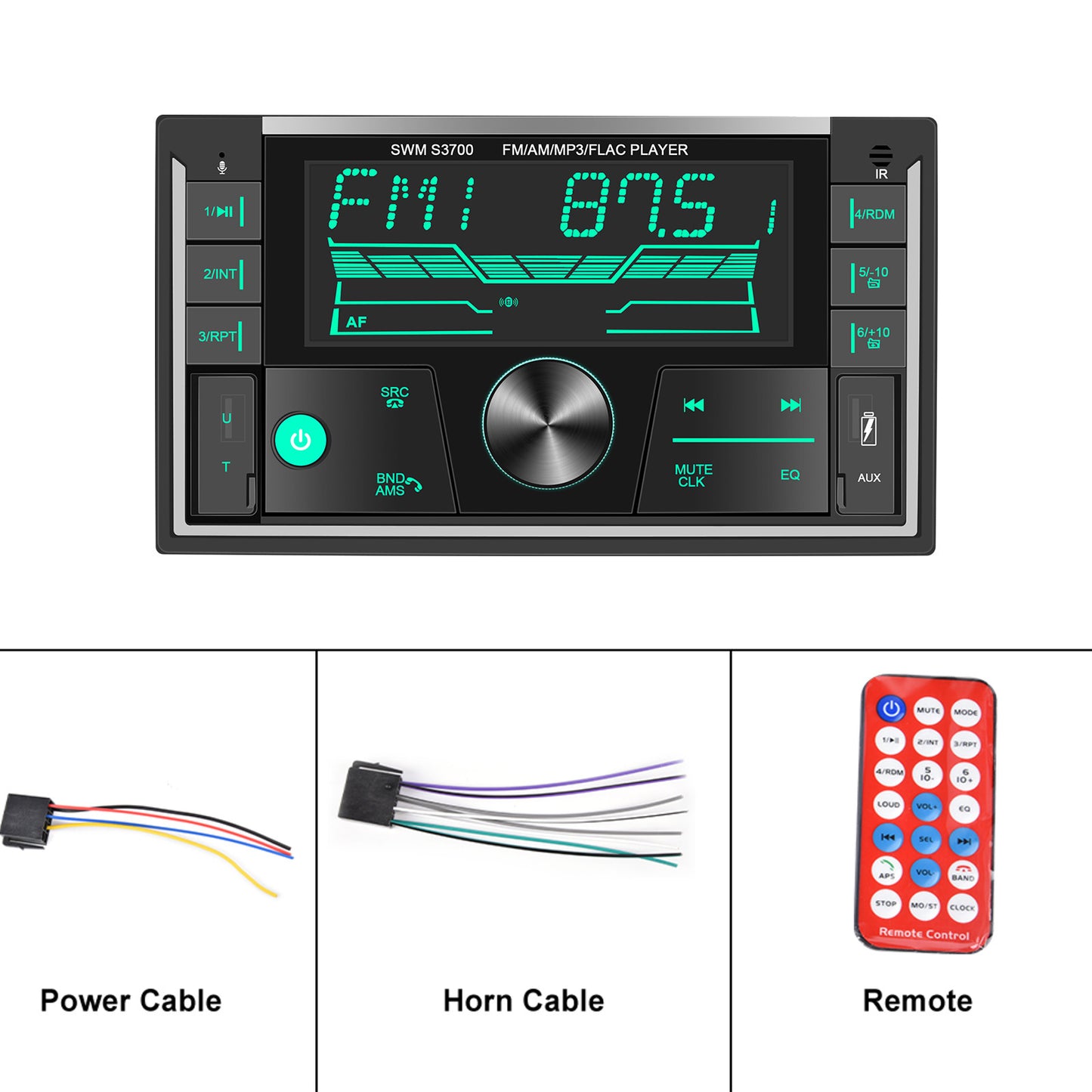 S3700 Dual Din Car Radio MP3 Player for ISO Interface Voice - Premium Other Car Electronics from Rapidvehicles - Just $70.19! Shop now at Rapidvehicles