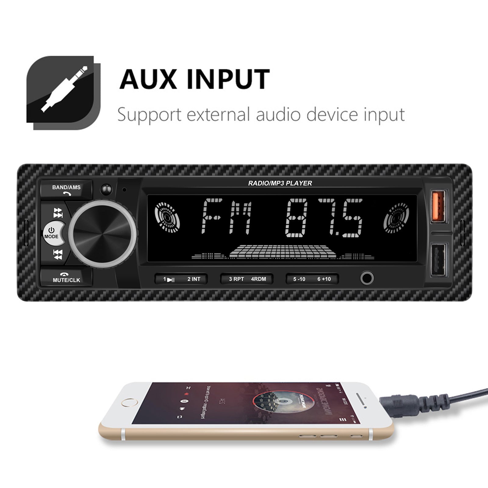 1 Din 890 Car Mp3 Player Dual Bluetooth Backlight Fm Radio U Disk - Premium Other Car Electronics from Rapidvehicles - Just $45.99! Shop now at Rapidvehicles