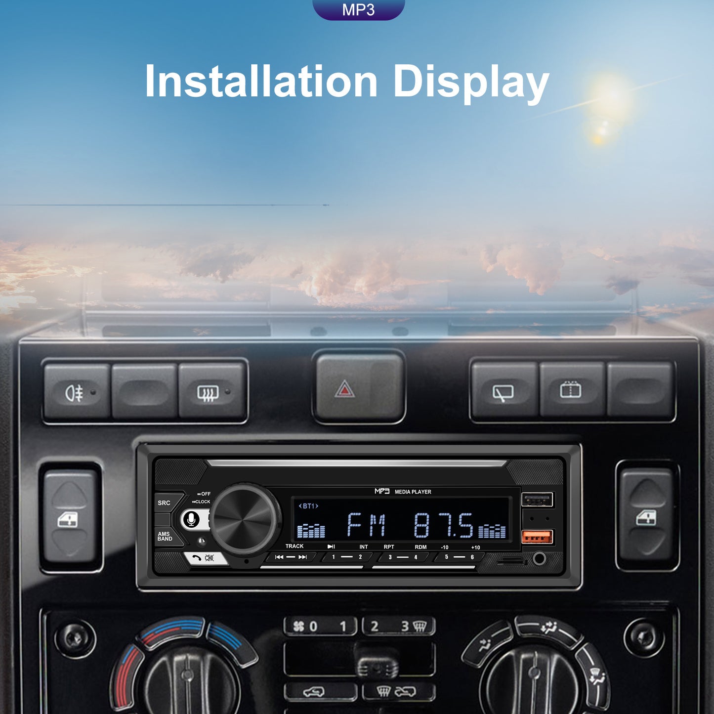 1 Din 740 Car Mp3 Player Dual Bluetooth Remote Control Radio U - Premium Other Car Electronics from Rapidvehicles - Just $46.99! Shop now at Rapidvehicles