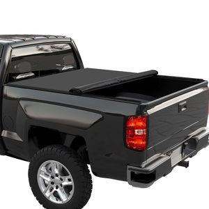 US GARVEE Roll-Up Soft Truck Bed 6.6ft Tonneau Cover Compatible for 2014-2018 Chevrolet Silverado 1500 Black - Premium Automotive Accessories from Rapidvehicles - Just $209.28! Shop now at Rapidvehicles