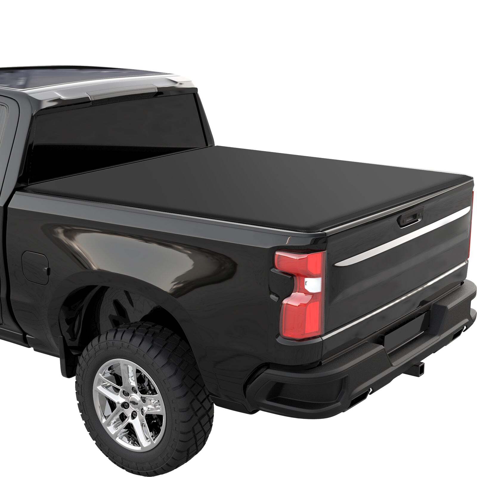 US GARVEE Roll-Up Soft Truck Bed 6.6ft Tonneau Cover Compatible for 2019-2023 Chevrolet Silverado 1500 Black - Premium Automotive Accessories from Rapidvehicles - Just $238.93! Shop now at Rapidvehicles