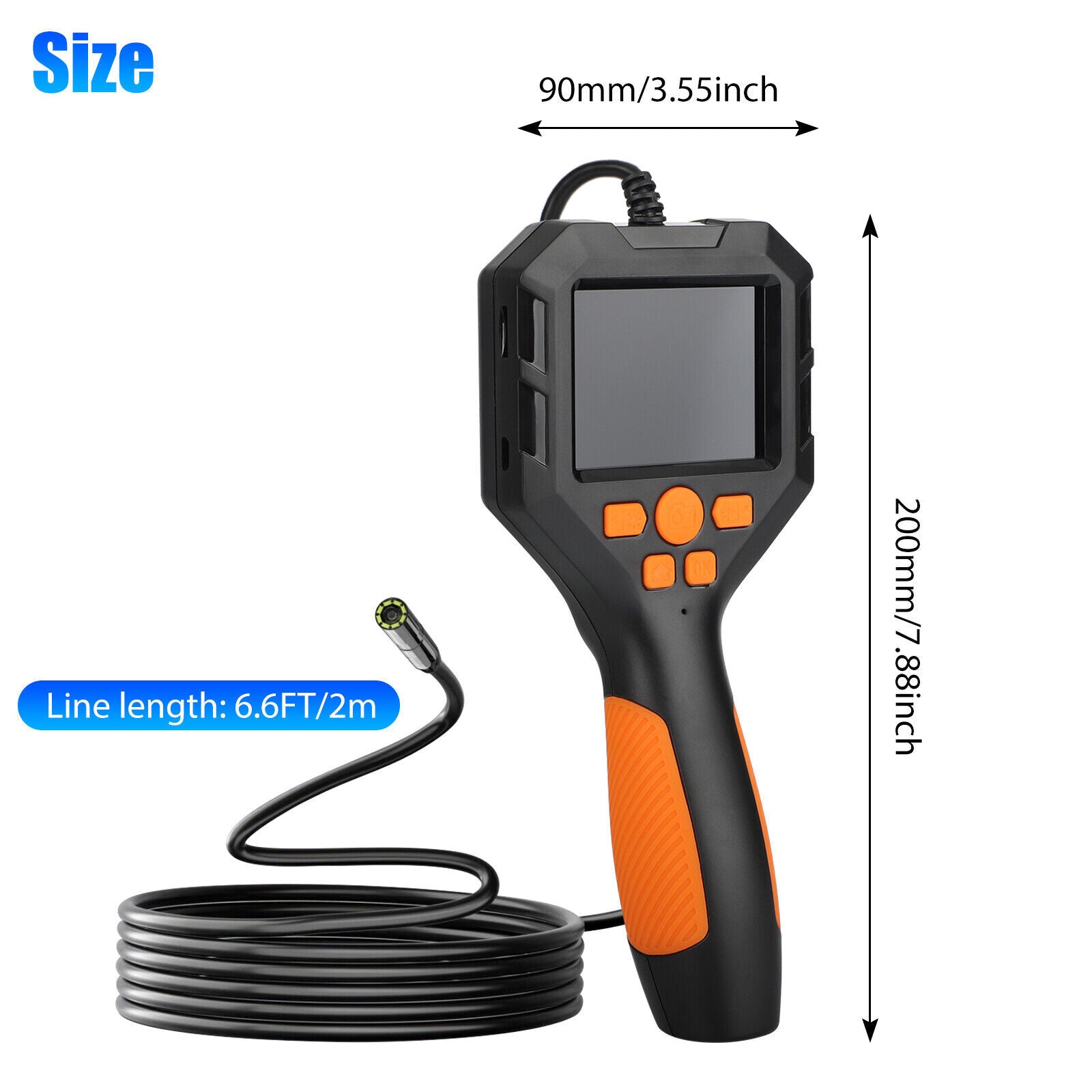 HD 1080P Led Handheld Borescope 2.8-inch Ips Screen 8mm Inspection Camera Industrial Endoscope for Auto Repair Black - Premium OBD & Diagnostic Tools from Rapidvehicles - Just $139.99! Shop now at Rapidvehicles