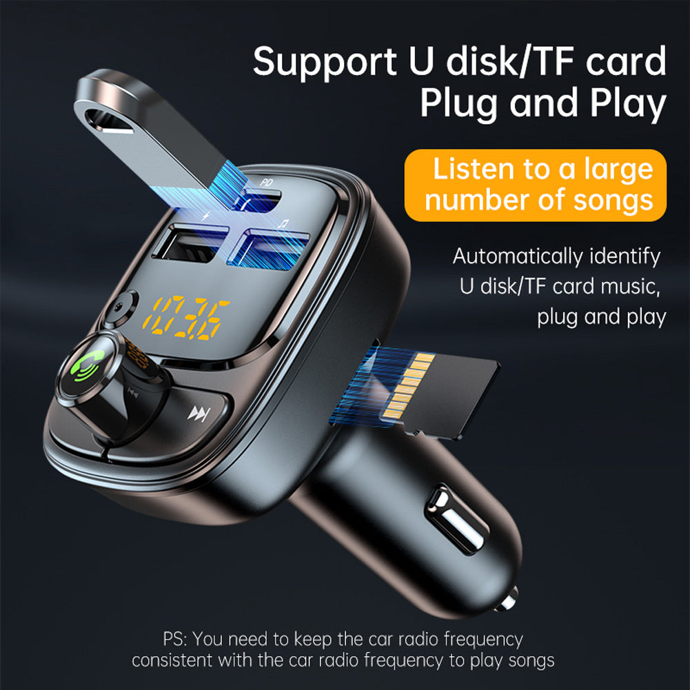 Car Mp3 Player Handsfree Bluetooth 5.1 Car Kit U Disk/tf Card - Premium Car Chargers from Rapidvehicles - Just $29.99! Shop now at Rapidvehicles