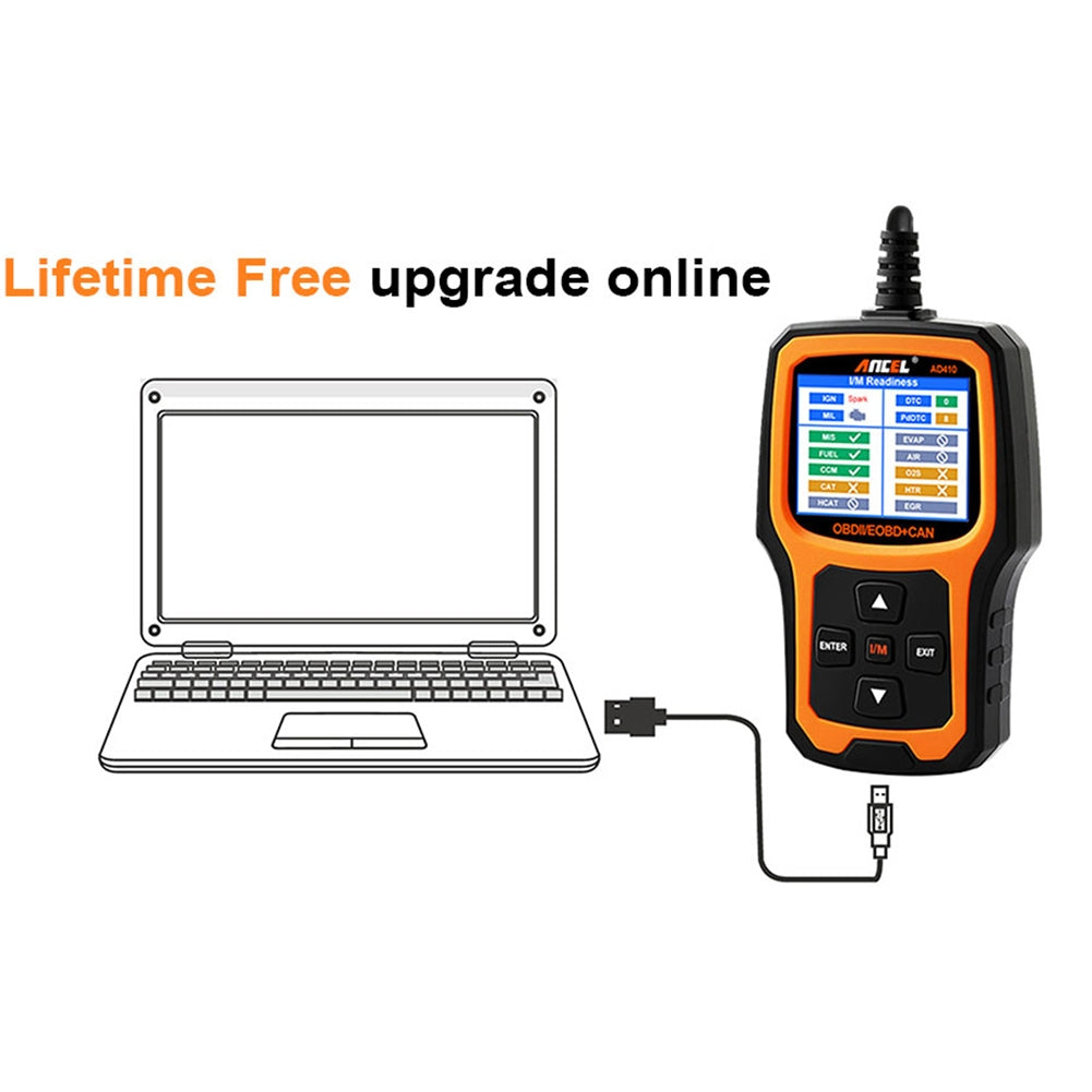 Car Ad410 Obd2 Scanner Code Reader Battery Engine Tester Real-time Data Display Auto Diagnosis Instrument Tool - Premium OBD & Diagnostic Tools from Rapidvehicles - Just $82.99! Shop now at Rapidvehicles