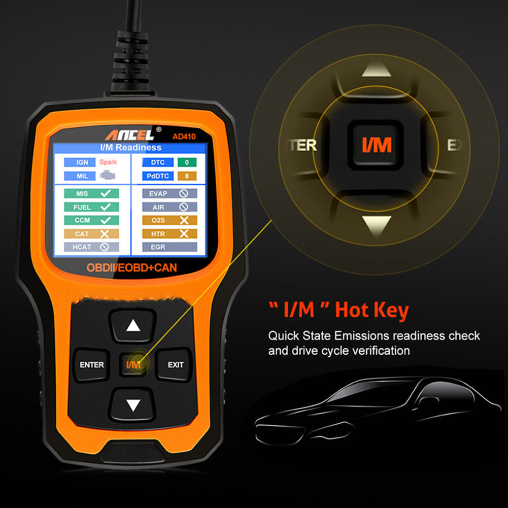 Car Ad410 Obd2 Scanner Code Reader Battery Engine Tester Real-time Data Display Auto Diagnosis Instrument Tool - Premium OBD & Diagnostic Tools from Rapidvehicles - Just $82.99! Shop now at Rapidvehicles