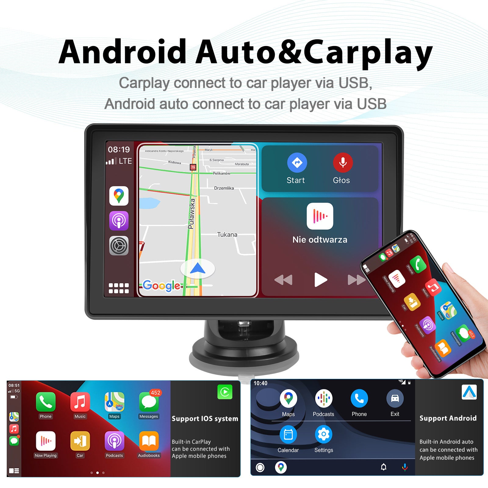 Car Radio 7-inch HD Multimedia Video Playback Mp5 Player Bluetooth Kit for Carplay Black - Premium Car DVR from Rapidvehicles - Just $93.50! Shop now at Rapidvehicles