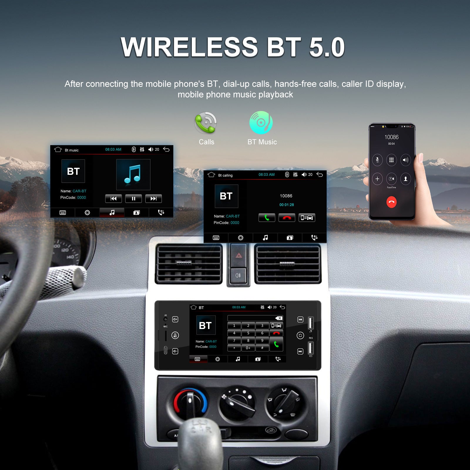 Sw150 Car Radio 1 Din Mp5 Player with RC 5-inch HD Tps Touch - Premium Car DVR from Rapidvehicles - Just $103.99! Shop now at Rapidvehicles