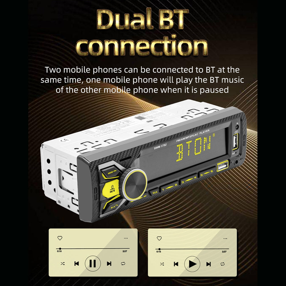 1 Din Car Radio Audio Dual Bluetooth HD Lossless Music Player Usb - Premium Car DVR from Rapidvehicles - Just $50.99! Shop now at Rapidvehicles