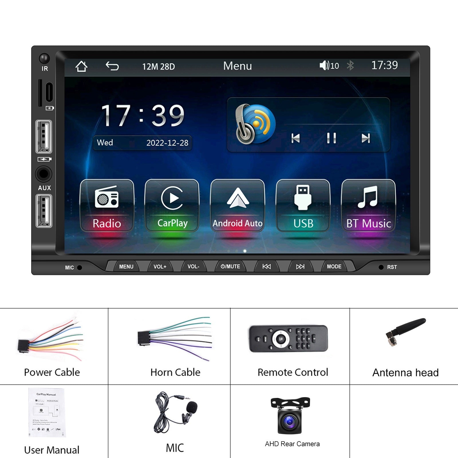 7-inch 2 Din Car Radio Bluetooth 5.1 Hands-free Mp5 Player for - Premium Car DVR from Rapidvehicles - Just $101.69! Shop now at Rapidvehicles