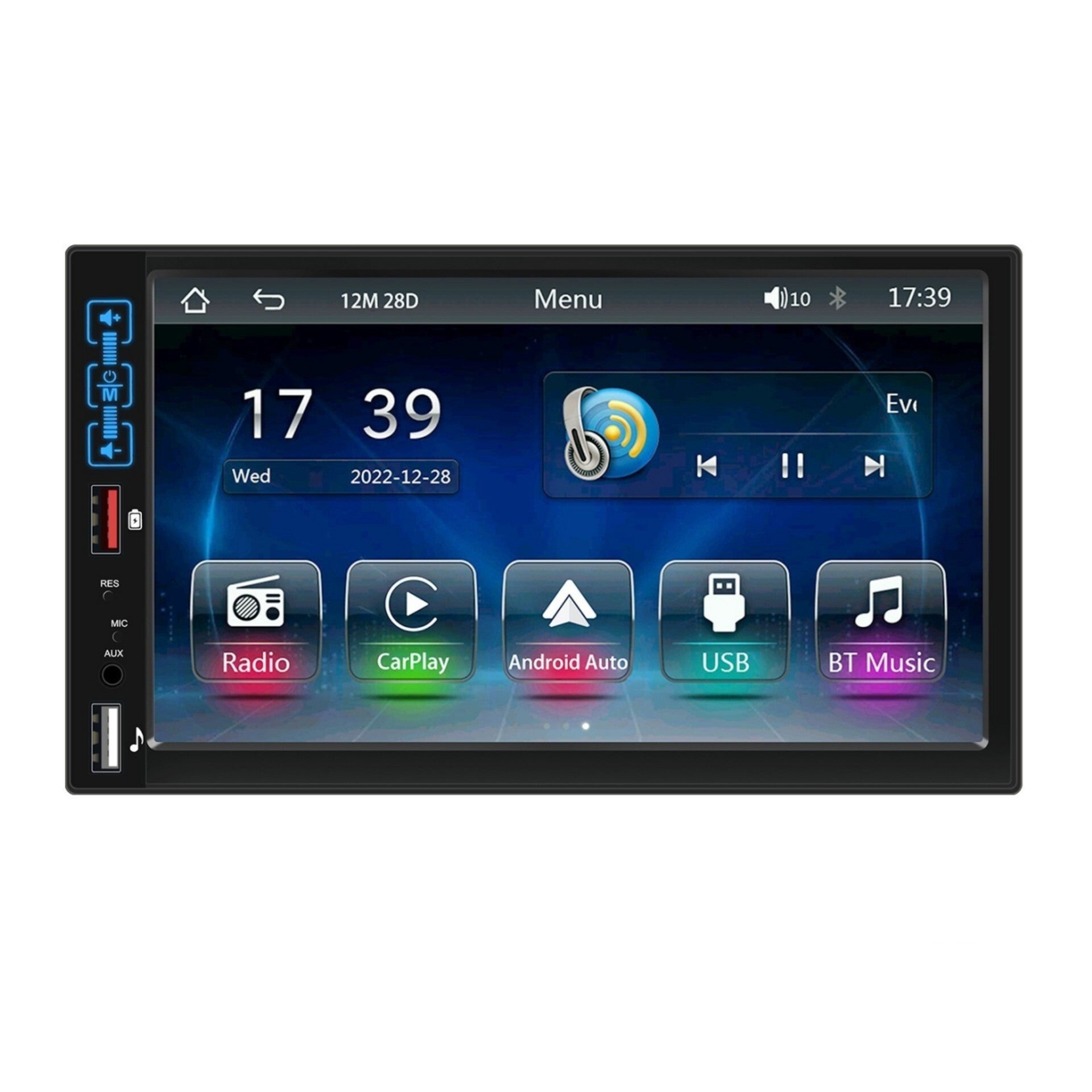 Dual Din Car Radio 7-Inch HD Screen Bluetooth Hands-Free Kit Mp5 Player for Carplay Wireless Standard - Premium Car DVR from Rapidvehicles - Just $85.62! Shop now at Rapidvehicles