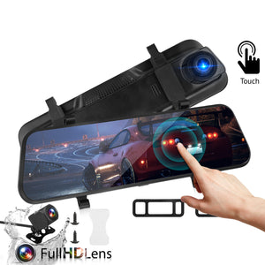 Car Dvr Dash Cam 10 inch Full-Screen Dual-Lens Video Recorder Night Vision G-Sensor Black - Premium Car Rear View Camera from Rapidvehicles - Just $69.54! Shop now at Rapidvehicles