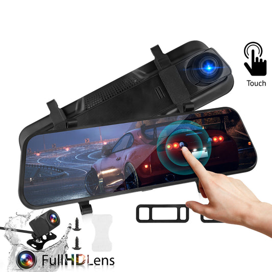 Car Dvr Dash Cam 10 inch Full-Screen Dual-Lens Video Recorder - Premium Car Rear View Camera from Rapidvehicles - Just $83.99! Shop now at Rapidvehicles