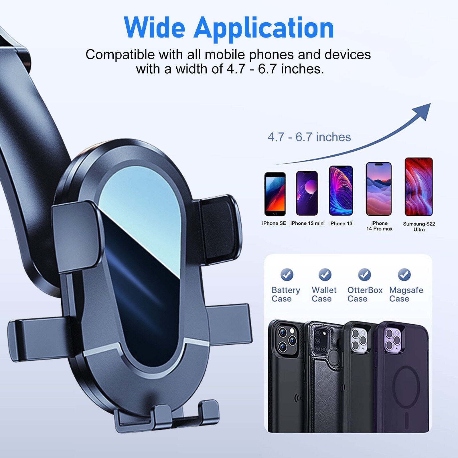 Car Phone Holder 360-degree Rotating Suction Cup Stand Air Vent Gravity Navigation Bracket Cellphone Accessories black - Premium Car Mounts & Holders from Rapidvehicles - Just $19.99! Shop now at Rapidvehicles