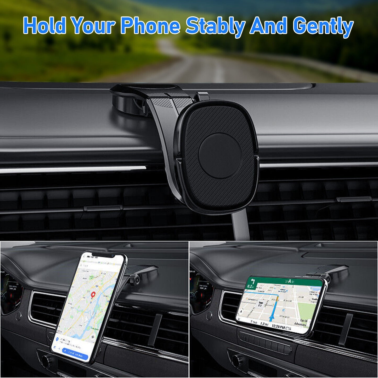 Magnetic Phone Holder Car Mount Windshield Dashboard - Premium Car Mounts & Holders from Rapidvehicles - Just $25.99! Shop now at Rapidvehicles