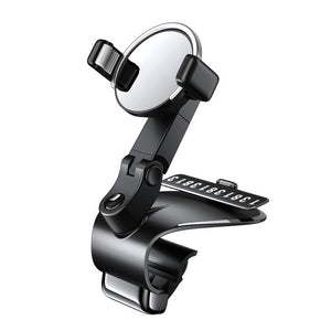 Car Phone Holder Stand 1200-degree Rotation Dashboard Mount Gps Navigation Frame Bracket Clip-on Cradle black - Premium Car Mounts & Holders from Rapidvehicles - Just $23.99! Shop now at Rapidvehicles