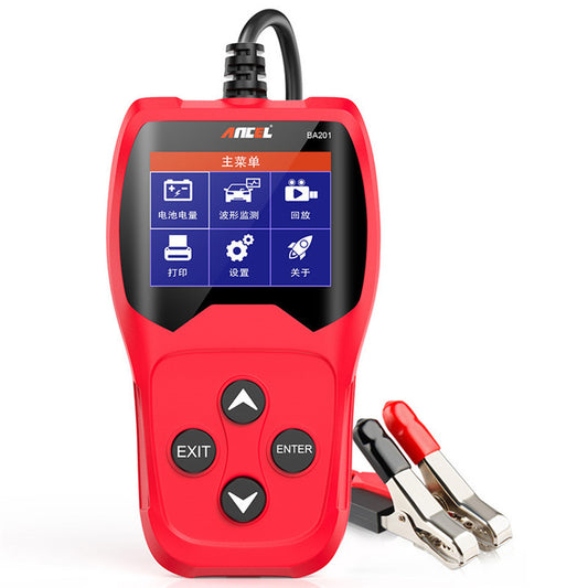 Ba201 Car Battery Tester Detector 12v 100-2000cca Battery - Premium OBD & Diagnostic Tools from Rapidvehicles - Just $91.99! Shop now at Rapidvehicles