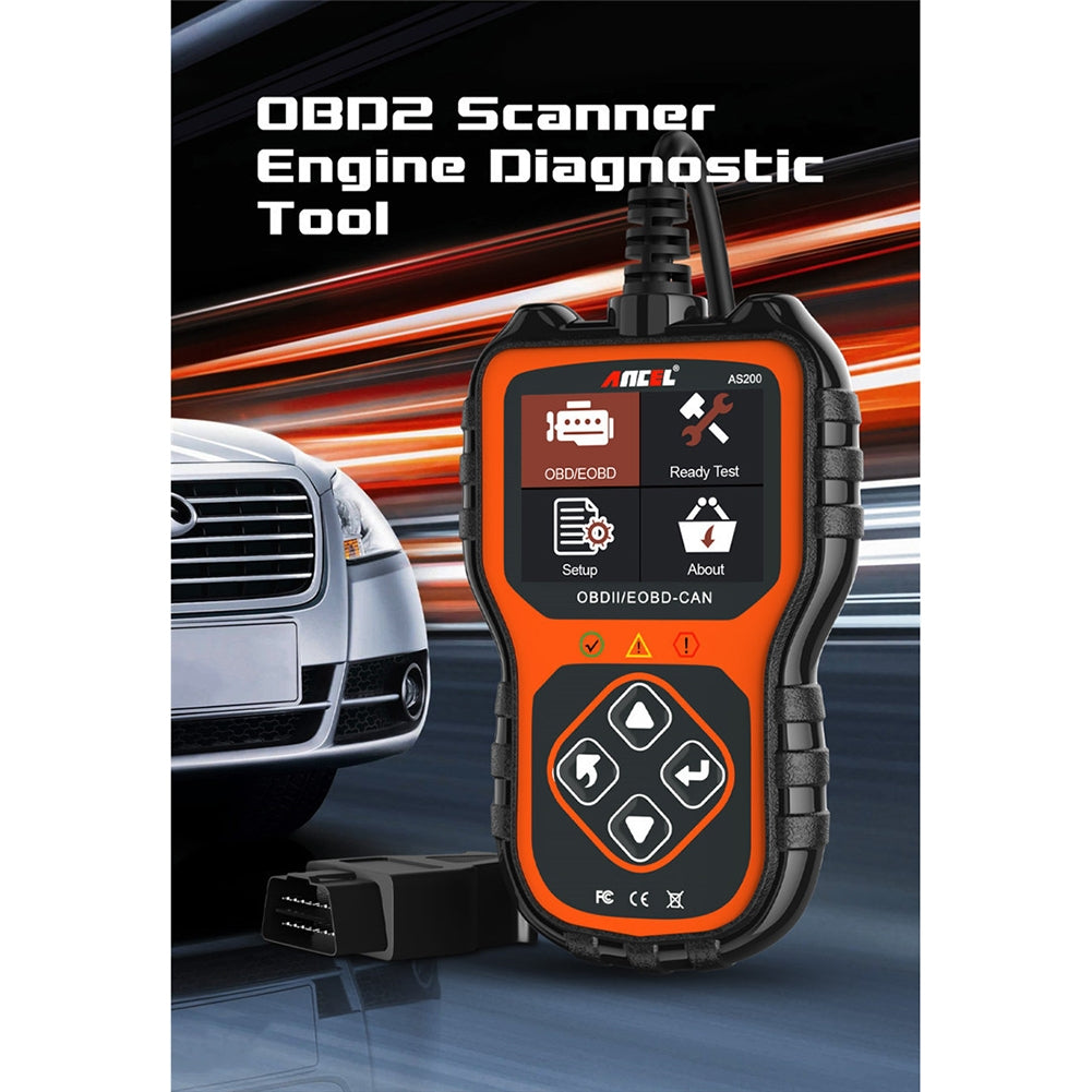 As200 Car Engine Tester Obd2 Scanner Professional Code Reader Fault Scanning Instrument Auto Diagnostics Tool Orange - Premium OBD & Diagnostic Tools from Rapidvehicles - Just $56.99! Shop now at Rapidvehicles