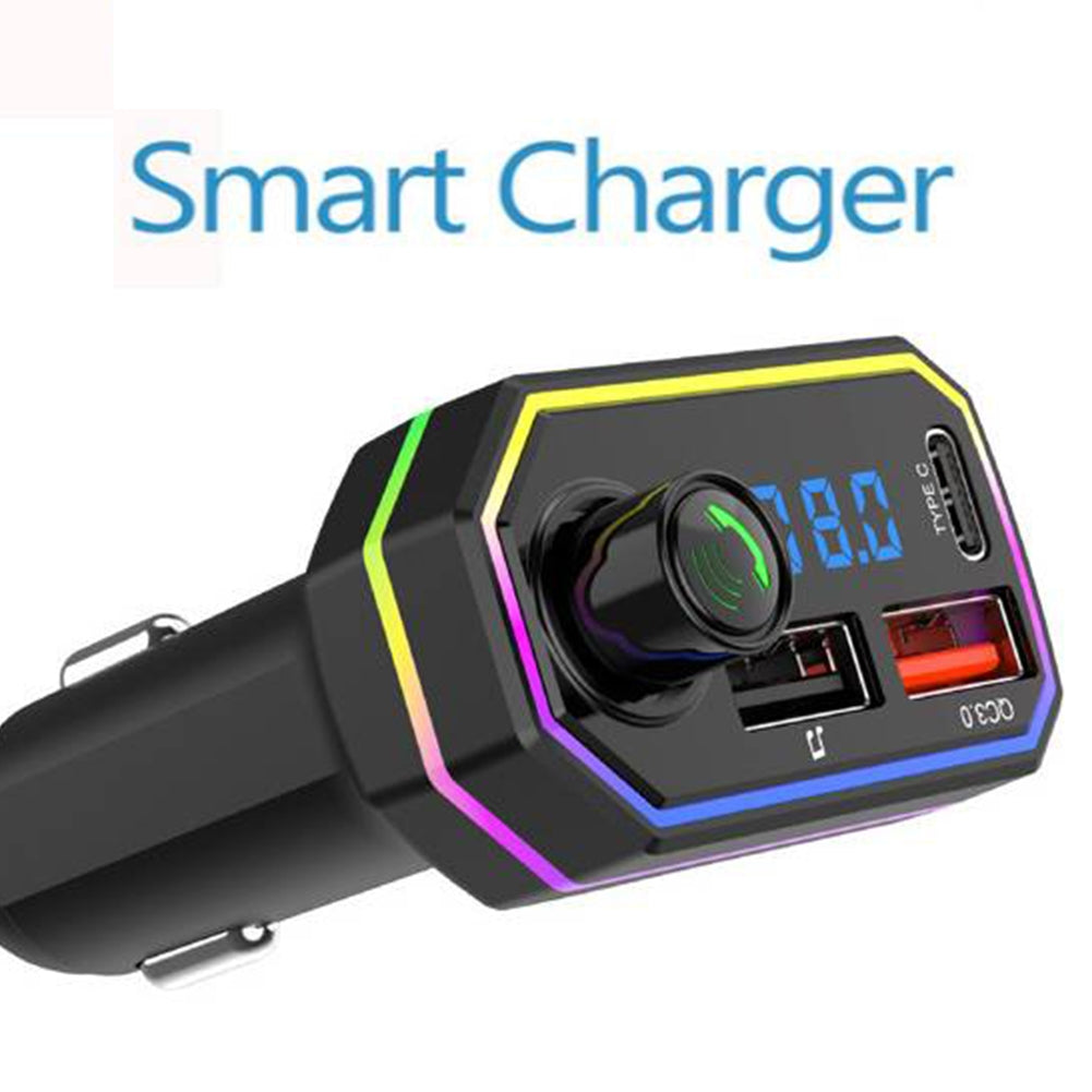 Bt06 Fm Radio Mp3 Player Bluetooth Hands-free Kit 2.1a Usb Car Charger Quick Charge For Mobile Phone black - Premium Car Chargers from Rapidvehicles - Just $19.99! Shop now at Rapidvehicles