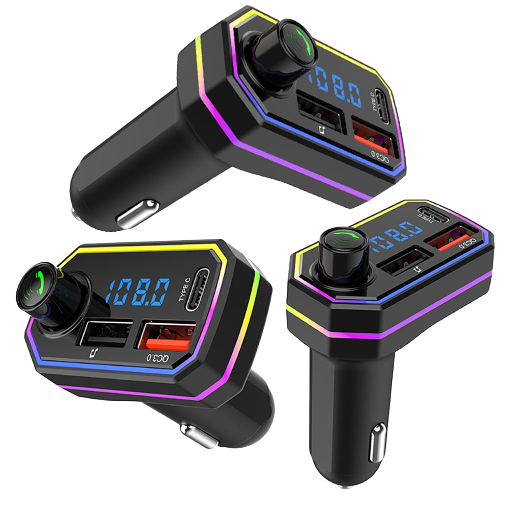 Bt06 Fm Radio Mp3 Player Bluetooth Hands-free Kit 2.1a Usb Car Charger Quick Charge For Mobile Phone black - Premium Car Chargers from Rapidvehicles - Just $19.99! Shop now at Rapidvehicles