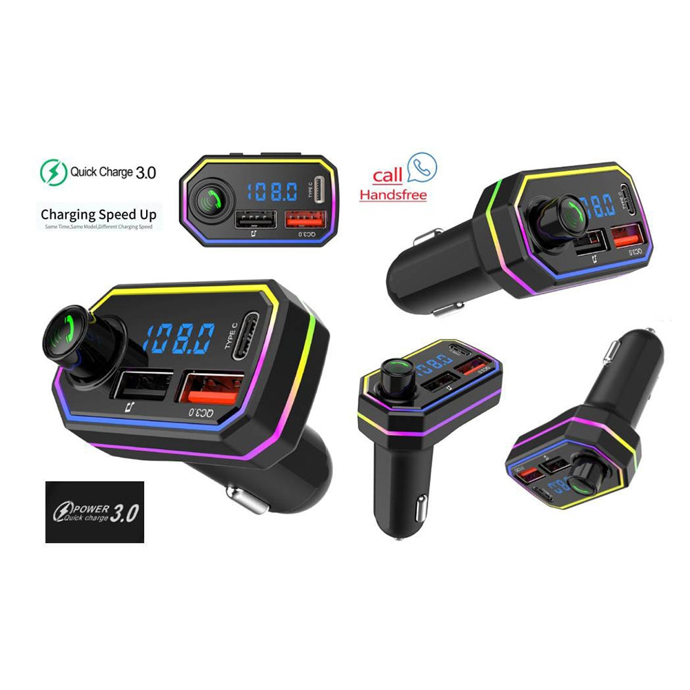 Bt06 Fm Radio Mp3 Player Bluetooth Hands-free Kit 2.1a Usb Car Charger Quick Charge For Mobile Phone black - Premium Car Chargers from Rapidvehicles - Just $19.99! Shop now at Rapidvehicles