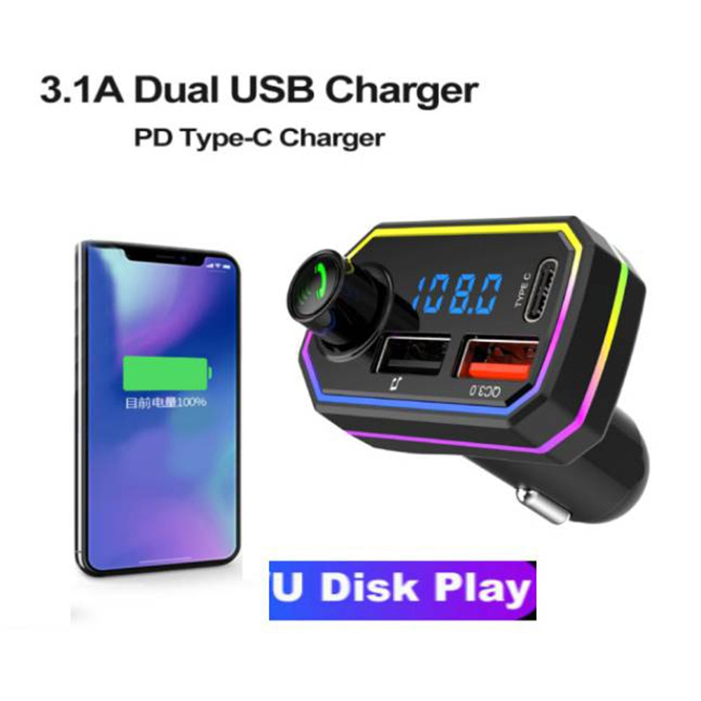 Bt06 Fm Radio Mp3 Player Bluetooth Hands-free Kit 2.1a Usb Car Charger Quick Charge For Mobile Phone black - Premium Car Chargers from Rapidvehicles - Just $19.99! Shop now at Rapidvehicles