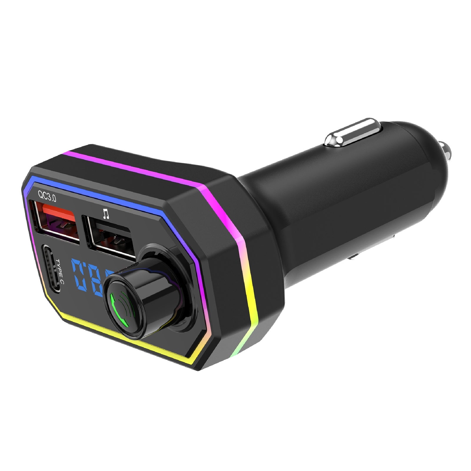 Bt06 Fm Radio Mp3 Player Bluetooth Hands-free Kit 2.1a Usb Car Charger Quick Charge For Mobile Phone black - Premium Car Chargers from Rapidvehicles - Just $19.99! Shop now at Rapidvehicles